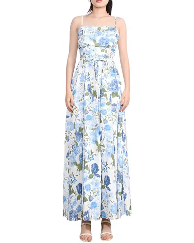 Adele Berto Maxi Dress In Blue