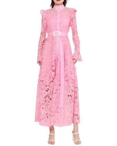 Adele Berto Maxi Dress In Pink