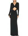 Adele Berto Maxi Dress In Black