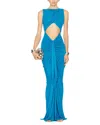 Adele Berto Maxi Dress In Blue