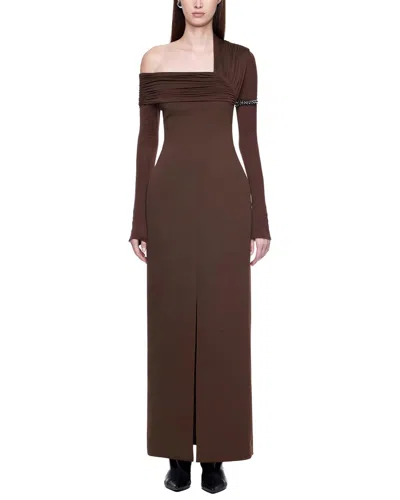 Adele Berto Maxi Dress In Brown