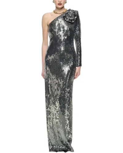 Adele Berto Maxi Dress In Gray