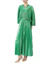 Adele Berto Maxi Dress In Green