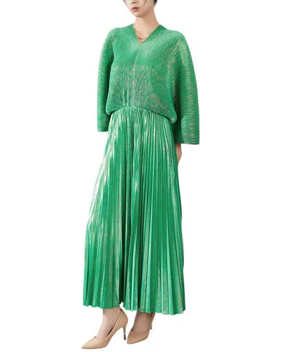 Adele Berto Maxi Dress In Green