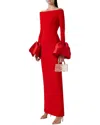 Adele Berto Maxi Dress In Red