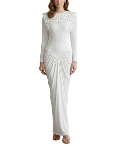 Adele Berto Maxi Dress In White