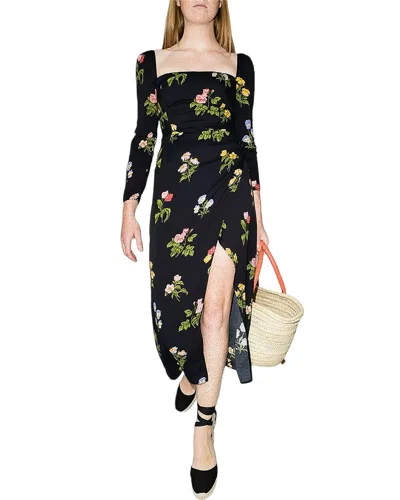 Adele Berto Midi Dress In Black