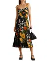 Adele Berto Midi Dress In Multi