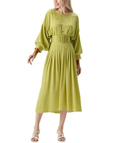 Adele Berto Midi Dress In Green