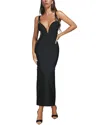 Adele Berto Midi Dress In Black