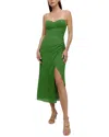 Adele Berto Midi Dress In Green