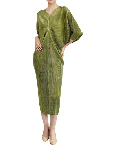 Adele Berto Midi Dress In Green