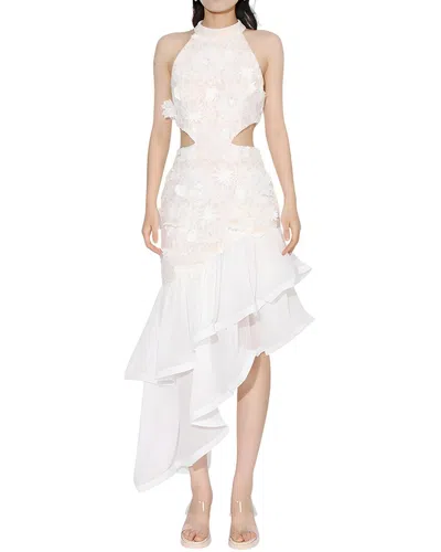 Adele Berto Midi Dress In White