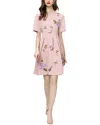 Adele Berto Midi Dress In Pink