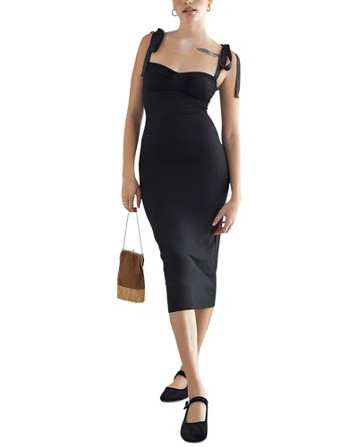 Adele Berto Mini Dress In Black