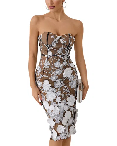 Adele Berto Mini Dress In Black