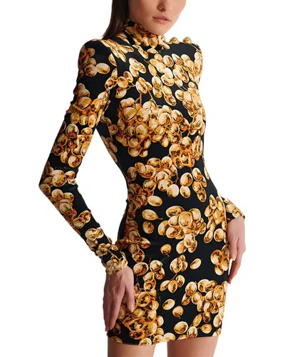 Adele Berto Mini Dress In Gold