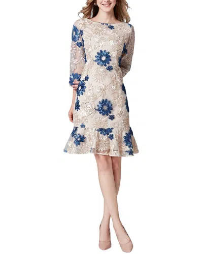Adele Berto Mini Dress In Neutral
