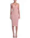 Adele Berto Mini Dress In Pink
