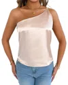 Adele Berto One-shoulder Top In Pink