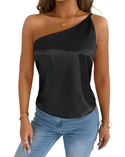 Adele Berto One-shoulder Top In Black