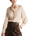 Adele Berto Silk Blouse In Neutral