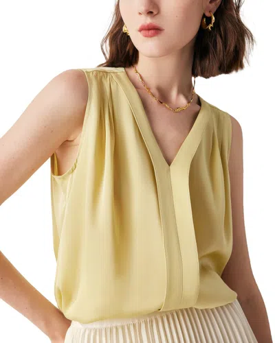 Adele Berto Silk Blouse In Yellow