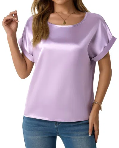 Adele Berto Top In Lavender Purple