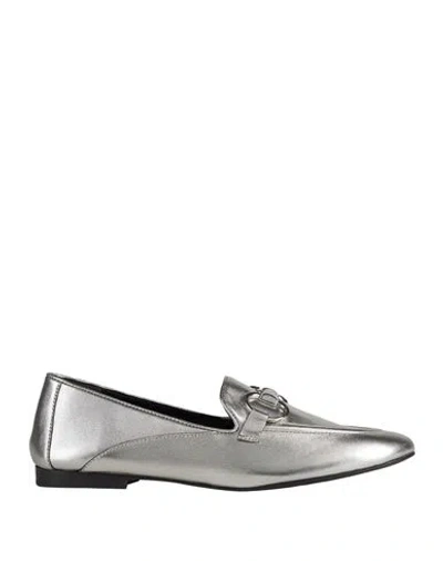 Adele Dezotti Woman Loafers Silver Size 8 Leather