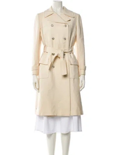 Pre-owned Adele Simpson Trench Coat In Neutral
