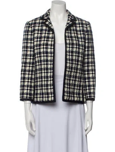 Pre-owned Adele Simpson Vintage 1960's Blazer In White
