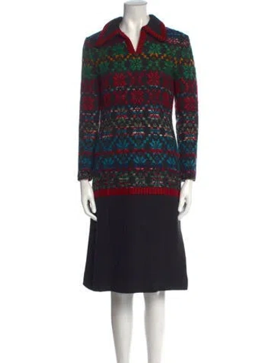 Pre-owned Adele Simpson Vintage Knee-length Dress In Black