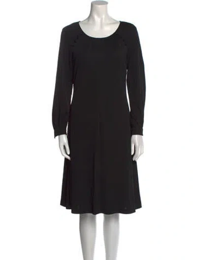 Pre-owned Adele Simpson Vintage Knee-length Dress In Black