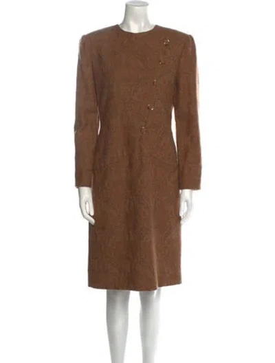 Pre-owned Adele Simpson Vintage Knee-length Dress In Neutral