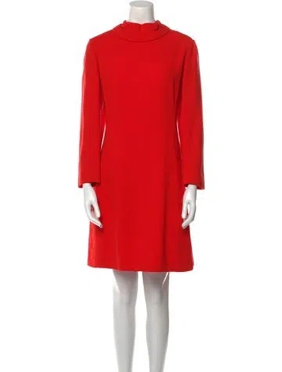 Pre-owned Adele Simpson Vintage Mini Dress In Orange