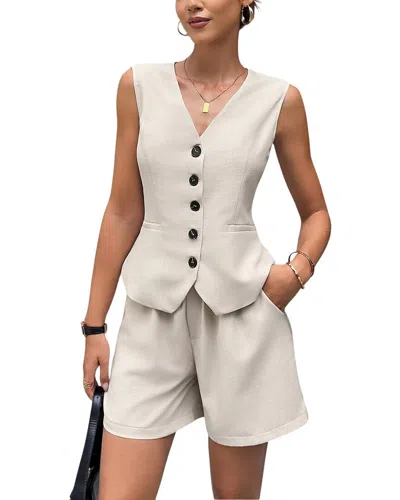 Adelin May 2pc Top & Short Set In Gray