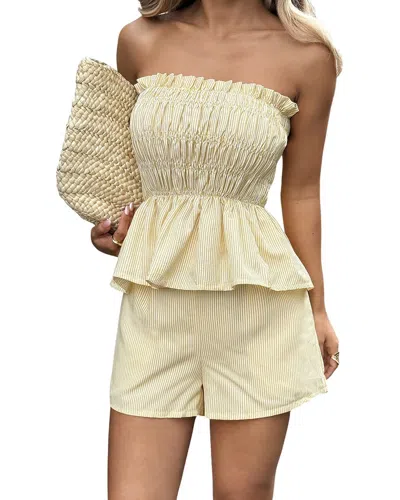 Adelin May 2pc Top & Short Set In Yellow