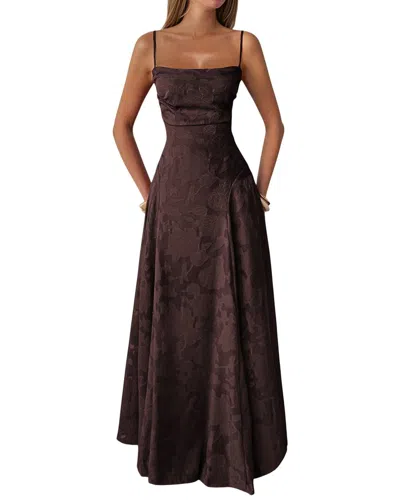 Adelin May Maxi Dress In Brown