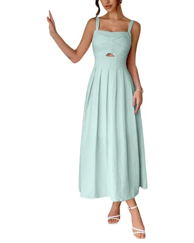 Adelin May Midi Dress In Green