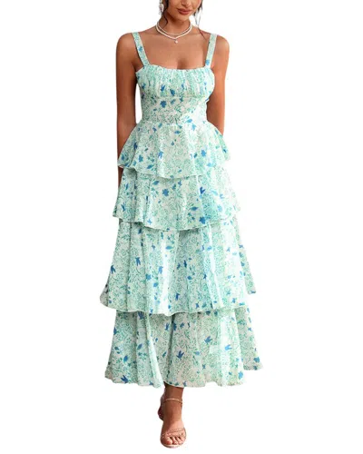 Adelin May Midi Dress In Green