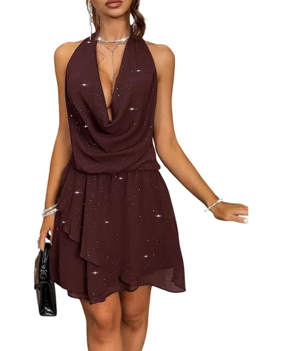 Adelin May Mini Dress In Brown