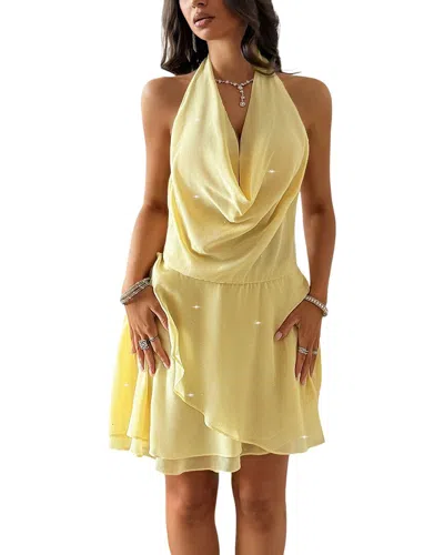 Adelin May Mini Dress In Yellow
