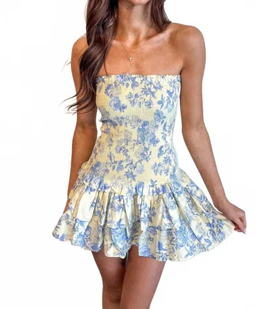 Adeline Addison Dress In Light Yellow