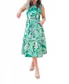 Adelyn Rae Alva Maxi Dress In Amazon Green In Green