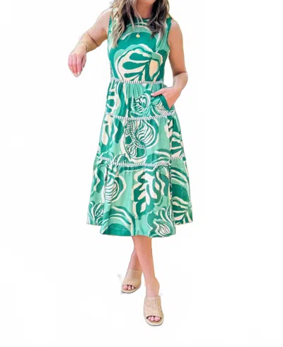 Adelyn Rae Alva Maxi Dress In Amazon Green