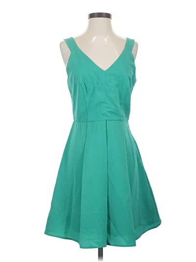 Pre-owned Adelyn Rae Casual Dress In Teal