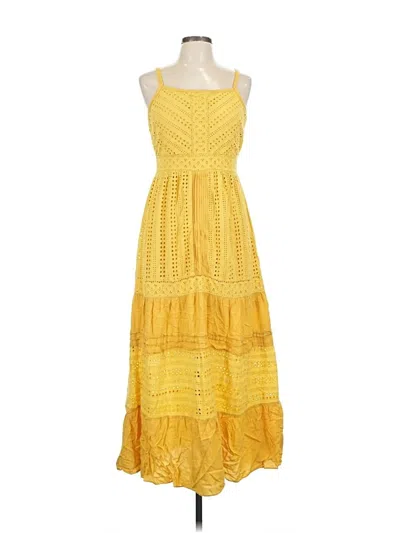 Pre-owned Adelyn Rae Casual Dress In Yellow