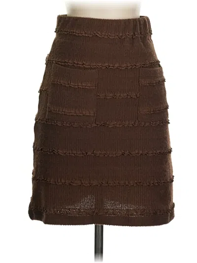 Adelyn Rae Casual Skirt In Brown