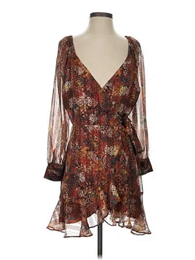 Pre-owned Adelyn Rae Cocktail Dress In Brown