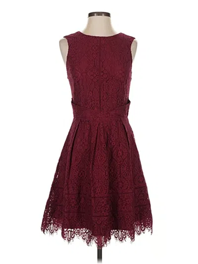 Pre-owned Adelyn Rae Cocktail Dress In Burgundy